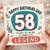 Happy 58th Birthday Dad Card, Years of Being a Complete Legend