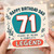 71st Birthday Card for Dad, Years of Being a Complete Legend Birthday Card