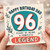 96th Birthday Card for Dad, Years of Being a Complete Legend Birthday Card