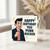 Funny Punk Rock Birthday Card - Bold 'Happy Birthday You Punk Rocker' Design with Cartoon Rebel in Leather Jacket and Confetti - Humorous Card for Music Lovers