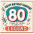 80th Birthday Card for Granddad, Happy Birthday Granddad Legend Card