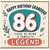 86th Birthday Card for Grandad, Happy Birthday Granddad Legend Card