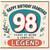 Grandad 98th Birthday Card, Happy Birthday Granddad Complete Legend Card