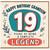 19th Birthday Card for Grandson, Happy Birthday Grandson Card, 19 Years of Being a Legend