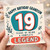 19th Birthday Card for Grandson, Happy Birthday Grandson Card, 19 Years of Being a Legend