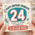 24th Birthday Grandson Card, Happy 24th Birthday Legend Card