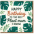 Plant Mum Birthday Card - Happy Birthday to the Best Plant Mum I Know - Botanical Monstera Leaf Design for Houseplant Lover