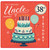 38th Birthday Card for Uncle, Happy Birthday Uncle Card