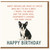 Funny Birthday Card - Cheese Pun Lyric Parody with Boston Terrier Dog - 'Sweet Dreams Are Made of Cheese' - Happy Birthday for Cheese Lovers & Dog Fans