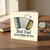 Funny Father's Day Card for Dad - Best Dad Accordion to Me - Music Pun with Accordion Illustration