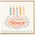 Sister 38th Birthday Card