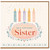 86th Birthday Card for Sister, Floral Candle Birthday Card