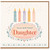 22nd Birthday Daughter Card, Pastel Candles Floral Birthday Card