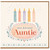 39th Birthday Auntie Card