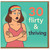 30th Birthday Card for Her - '30 Flirty & Thriving' - Funny Cartoon Woman Design - Milestone Thirtieth Bday Card for Friend, Sister or Daughter