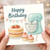 Baking Queen Birthday Card - Happy Birthday Mixer, Victoria Sponge and Cupcakes - Cute Baking-Themed Card for Her, Mum, Sister or Friend