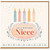 23rd Birthday Card for Niece