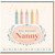 Nanny 81st Birthday Card, Floral Pastel Candles Celebration Card