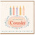70th Birthday Cousin Card