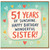 51st Birthday Sister Card, 51 Years of Sunshine Happy Birthday Wonderful Sister Card