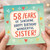 58th Birthday Card for Sister, Happy Birthday Wonderful Sister Card
