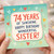 74th Birthday Card for Sister, 74 Years of Sunshine Happy Birthday Wonderful Sister Card
