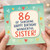 86th Birthday Card for Sister, Happy Birthday Wonderful Sister Card