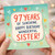 97th Birthday Card for Sister, Wonderful Sister Birthday Card