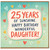 25th Birthday Card for Daughter, 25 Years of Sunshine Happy Birthday Wonderful Daughter Card