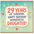 Daughter 29th Birthday Card, 29 Years of Sunshine Happy Birthday Card