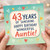 Auntie 43rd Birthday Card, 43 Years of Sunshine Happy Birthday Card