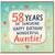 58th Birthday Card for Auntie, 58 Years of Sunshine Happy Birthday Wonderful Auntie