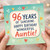 96th Birthday Auntie Card, 96 Years of Sunshine Happy Birthday Wonderful Auntie Card