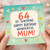 64th Birthday Card for Mum, Happy Birthday Wonderful Mum Card
