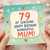 79th Birthday Card for Mum, 79 of Sunshine Happy Birthday Wonderful Mum Card