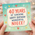 40th Birthday Card for Niece, 40 Years of Sunshine Happy Birthday Wonderful Niece Card