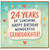 Granddaughter 24th Birthday Card, 24 Years of Sunshine Happy Birthday Wonderful Granddaughter