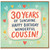 30th Birthday Card for Cousin, 30 Years of Sunshine Happy Birthday Card