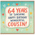 64th Birthday Cousin Card, 64 Years of Sunshine Happy Birthday Wonderful Cousin