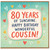 80th Birthday Card for Cousin, 80 Years of Sunshine Happy Birthday Card