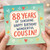 88th Birthday Card for Cousin, 88 Years of Sunshine Happy Birthday Wonderful Cousin Card