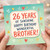 26th Birthday Brother Card, 26 Years of Sunshine Happy Birthday Wonderful Brother Card