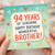 94th Birthday Card for Brother, 94 Years of Sunshine Happy Birthday Wonderful Brother