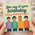 You Say It's Your Birthday - Fun Birthday Card with Colourful Band Quartet Illustration and Bold Script