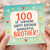 100th Birthday Card for Brother, 100 of Sunshine Happy Birthday Wonderful Brother Card