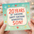 Son 20th Birthday Card - 20 Years of Sunshine Happy Birthday Wonderful Son