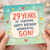 29th Birthday Card for Son, 29 Years of Sunshine Happy Birthday Wonderful Son