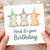 Funny Cow Pun Birthday Card - 'Herd it's your Birthday' - Cute Farm Animals in Party Hats for Kids, Friends and Animal Lovers