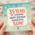 35th Birthday Card for Son, 35 Years of Sunshine Happy Birthday Wonderful Son Card