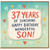 37th Birthday Card for Son, Happy Birthday Wonderful Son Card